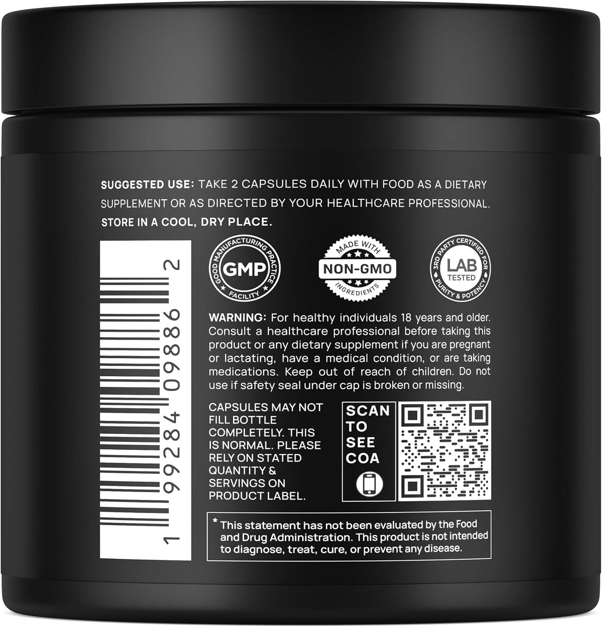 100X Strength Black Shilajit for Men W. 10% Tongkat Ali & Ashwagandha | High Potency Himalayan Shilajit Capsules, Ultra Pure Resin 60% Fulvic Acid - Male Enhancing Supplement Natural Test Booster