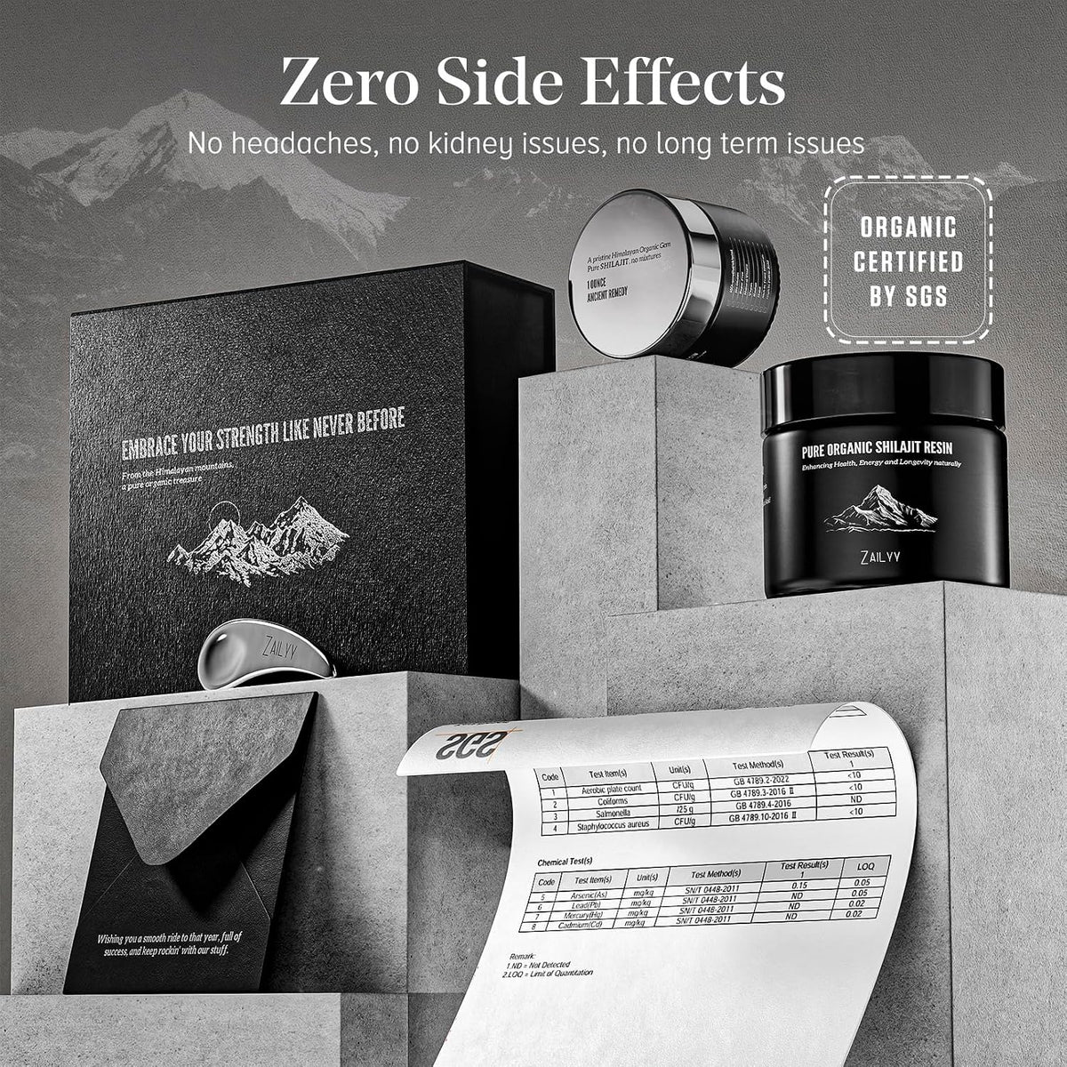Organic Shilajit Resin | 800Mg Supply | Lab Tested | Pure Organic Himalayan Shilajit for Men & Women | Natural Energy Booster with Fulvic Acid & 85+ Trace Minerals