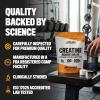 Micronized Creatine Monohydrate Powder 500G (1.1Lbs,100 Servings) – Bulk Creatine Powder Supplements, 5G per Serv, Unflavored, Third Party Tested, Supports Muscle Strength for Men & Women