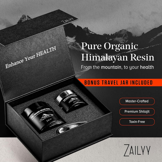 Organic Shilajit Resin | 800Mg Supply | Lab Tested | Pure Organic Himalayan Shilajit for Men & Women | Natural Energy Booster with Fulvic Acid & 85+ Trace Minerals