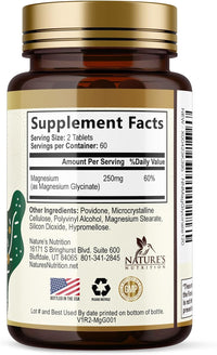 Magnesium Glycinate 250Mg per Serving - 100% Chelated Magnesium Supplement - High Absorption Mag Glycinate Supports Sleep, Heart Health, Bone, & Muscles - Gluten Free, Vegan, USA Bottled - 120 Tablets