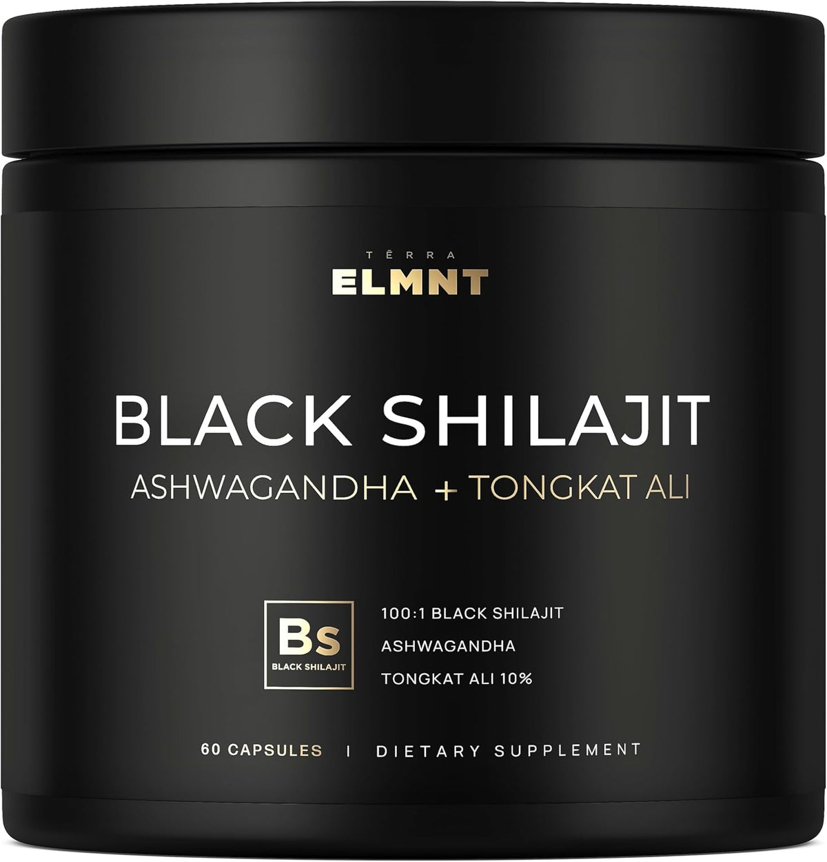 100X Strength Black Shilajit for Men W. 10% Tongkat Ali & Ashwagandha | High Potency Himalayan Shilajit Capsules, Ultra Pure Resin 60% Fulvic Acid - Male Enhancing Supplement Natural Test Booster